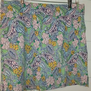 Coconut Row Palm Beach Floral Paisley Skirt - Skort